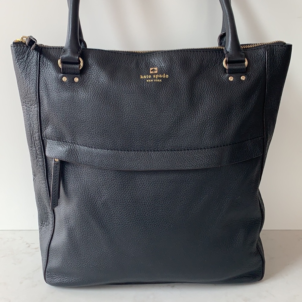 Kate Spade Large Leather Tote - Black